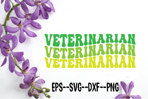 Download Veterinarian New Wavy Retro Svg - Premium Bundle