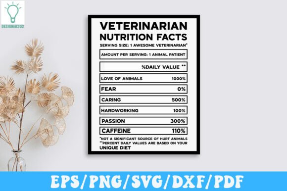 Download Veterinarian Nutrition Facts SVG - Premium Resources